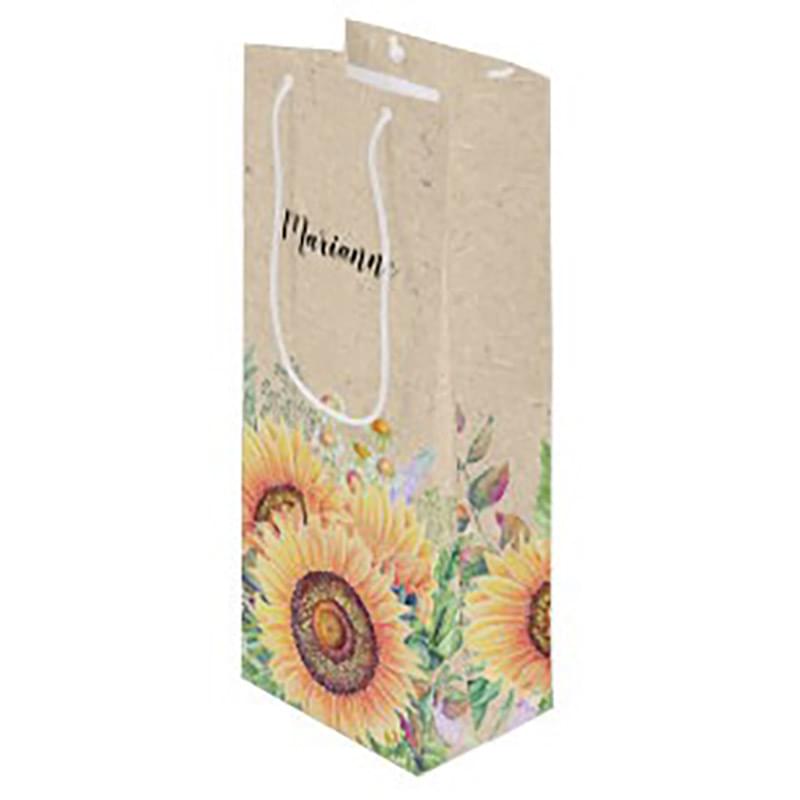 210g C1S paper bag with full color imprint on all sides (5.25*13*3.25")