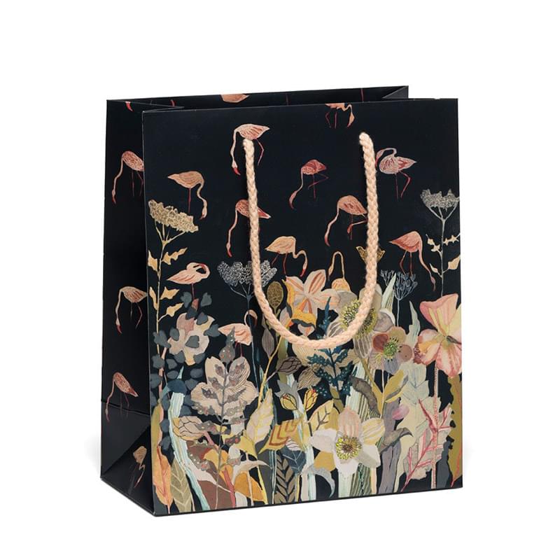 210g C1S paper bag with full color imprint on all sides (6.25*8*2.5")