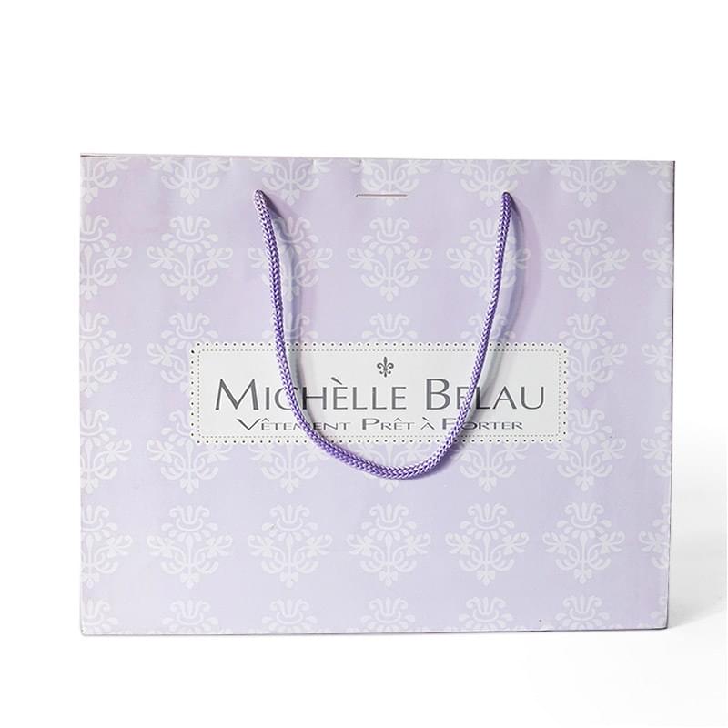 250g C1S paper bag with full color imprint on all sides (8.25*10.5*4")