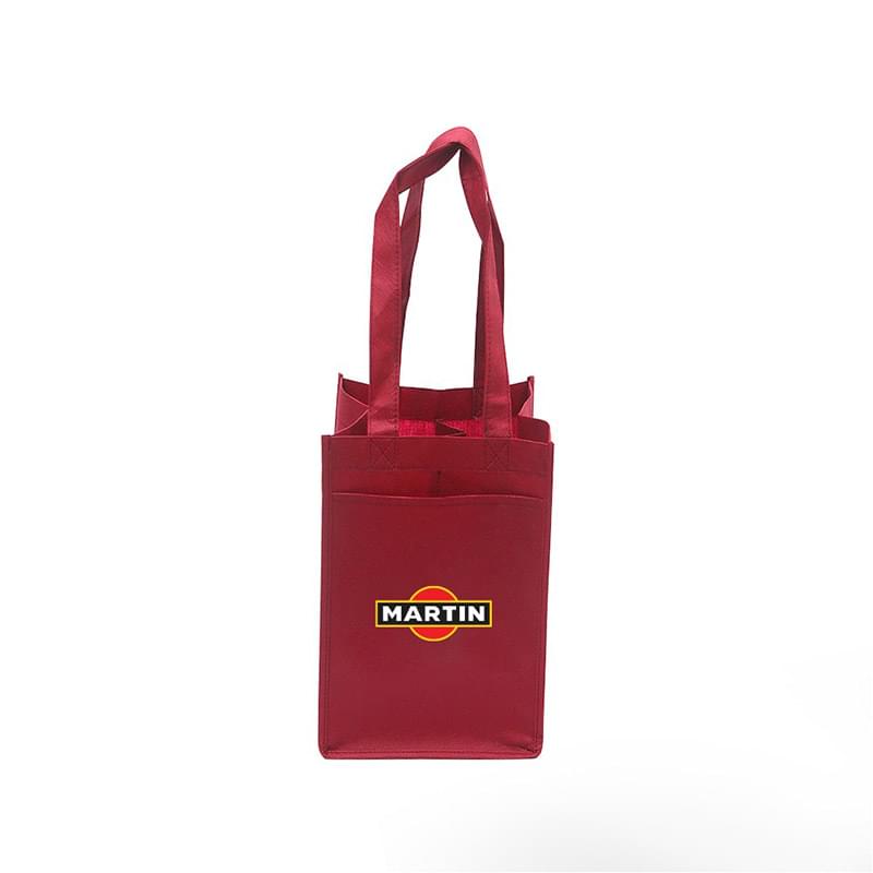 Heat Transfer Non-Woven Wine Tote Bag