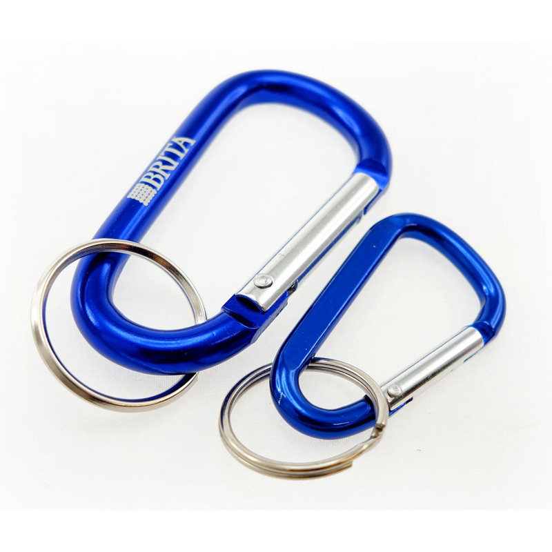 Imported Laser Engraved Carabiners w/ Split Ring