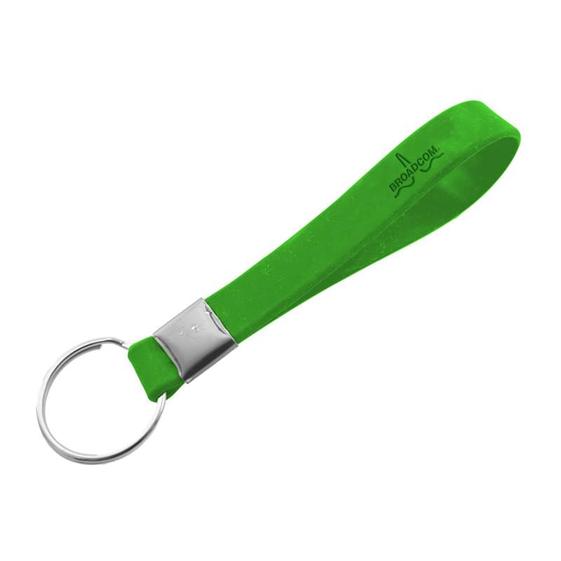 Debossed Silicone Keychain