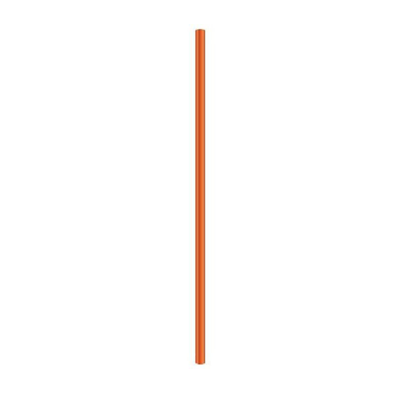 Single anodized aluminum straw - Straight (6mm)