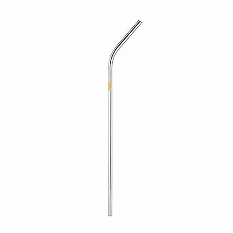 Single Stainless Stainless Steel Straw - Bent (6mm) - COLORED 
