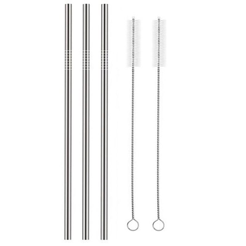 Straight 8mm Stainless Steel Straw
