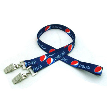 1/2" Digitally Sublimated Lanyard w/ Double Standard Attachment