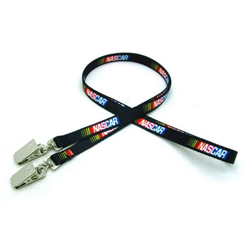 3/8" Digitally Sublimated Lanyard w/ Double Standard Attachment