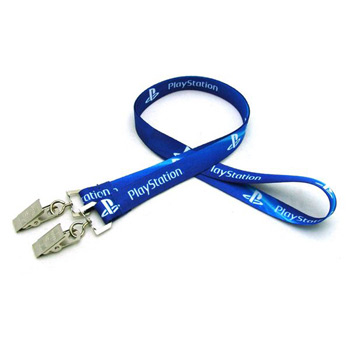 5/8" Digitally Sublimated Lanyard w/ Double Standard Attachment