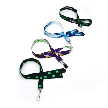 3/4" Digitally Sublimated Recycled Lanyard w/ Double Standard Attachment