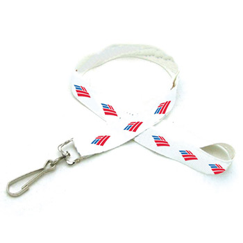 3/8" Digitally Sublimated Recycled Lanyard w/ Sew on Breakaway