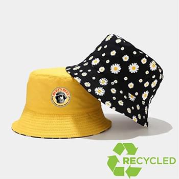 Sublimated Recycled RPET Reversible Bucket Hat