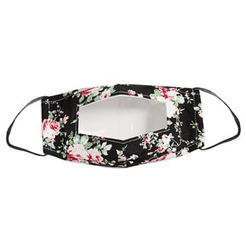 Mask - 3D 2 Ply Full Color Polyester with Window Adult