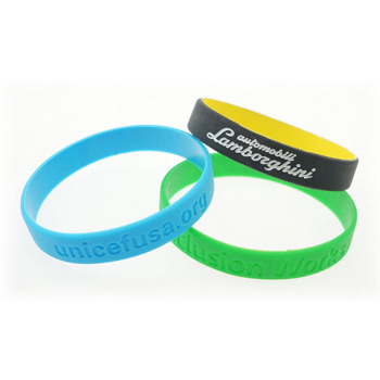 Recycled Silicone Wristband w/Debossed Logo